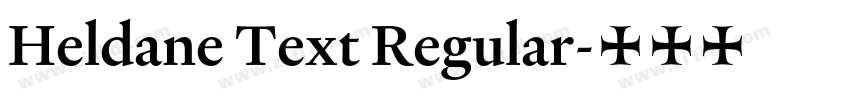 Heldane Text Regular字体转换